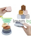 Меки сензорни блокове за бебета и деца